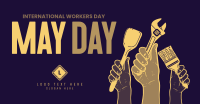 Celebrate Our Heroes on May Day Facebook Ad Design