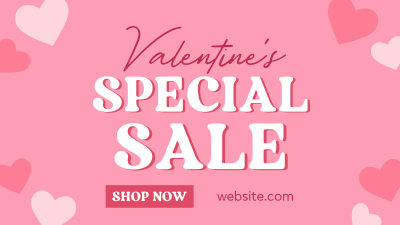 Valentine Hearts Special Sale Facebook event cover Image Preview