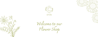 Minimalist Flower Shop Facebook cover Image Preview