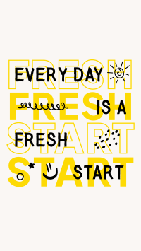 Fresh Start Quote TikTok video Image Preview