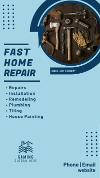 Fast Home Repair Instagram story Image Preview