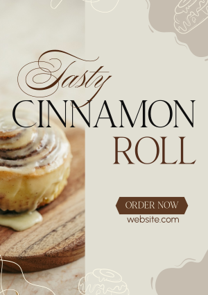 Fluffy Cinnamon Rolls Flyer Image Preview