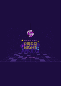 80s Disco Party Poster Image Preview