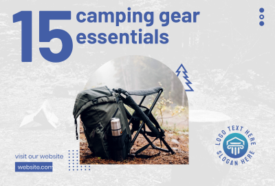 Camping Bag Pinterest board cover Image Preview