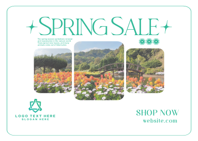 Spring Time Sale Postcard Image Preview