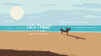 Let's Travel Beach YouTube cover (channel art) Image Preview