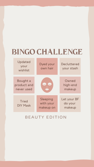 Beauty Bingo Challenge Instagram story Image Preview