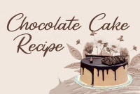 Chocolate Cake Recipe Pinterest Cover Design