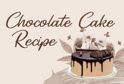Chocolate Cake Recipe Pinterest board cover Image Preview