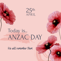 Anzac Day Message Instagram post Image Preview