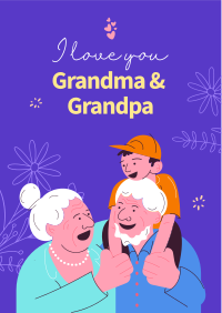 Grandparents Day Letter Flyer Design