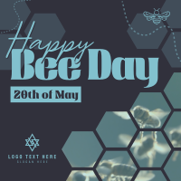 Happy Bee Day Instagram Post Design