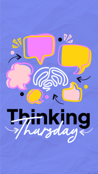 Simple Quirky Thinking Thursday TikTok Video Design