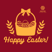 Easter Eggs Basket Instagram Post Image Preview