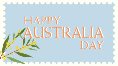 Golden Wattle Stamp Facebook event cover Image Preview