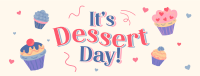 Cupcakes For Dessert Facebook Cover Design