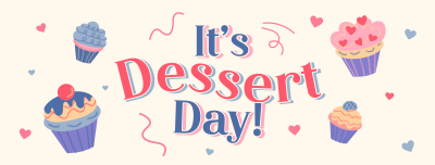 Cupcakes For Dessert Facebook cover Image Preview