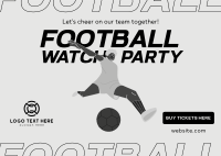 Football Watch Party Postcard Design