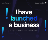 Corporate Business Launch Facebook Post Design