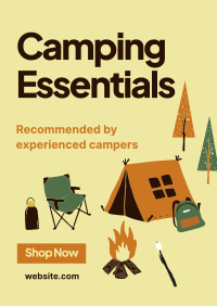 Quirky Outdoor Camp Poster Design