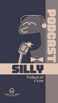 Silly Comedy Podcast TikTok Video Design