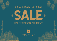 Ramadan Kareem Sale Postcard Image Preview
