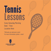 Tennis Lesson Instagram post Image Preview