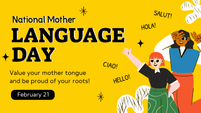 Mother Language Day Facebook event cover Image Preview