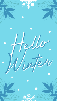Snowy Winter Greeting Video Image Preview
