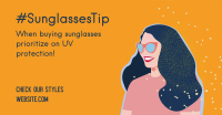 Summer Sunglasses Tip  Facebook Ad Design