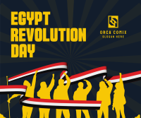 Celebrate Egypt Revolution Day Facebook Post Design