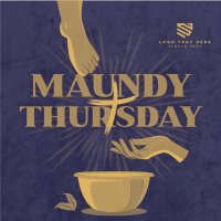 Maundy Thursday Cleansing Instagram Post Design