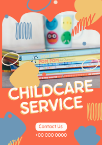 Abstract Shapes Childcare Service Flyer Image Preview