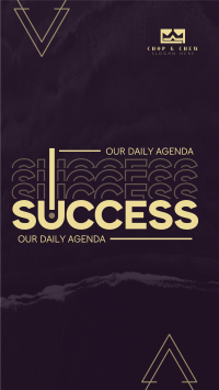 Success as Daily Agenda Facebook story Image Preview