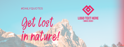 Get Lost In Nature Facebook cover Image Preview