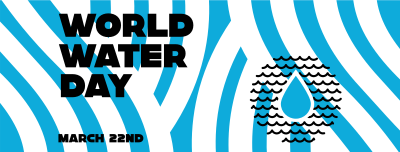 World Water Day Waves Facebook cover Image Preview