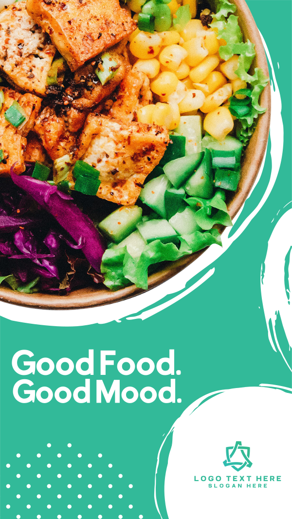 Healthy Food Salad Facebook Story Design Image Preview