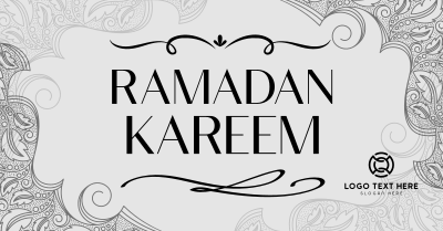 Ornamental Ramadan Greeting Facebook ad Image Preview