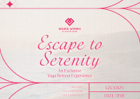 Rustic Yoga Retreat Postcard Image Preview