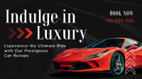 Luxurious Car Rental Service Animation Design