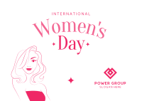 International Women's Day  Postcard Design