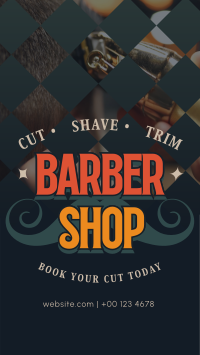 Barber Service Facebook Story Design