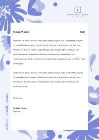 Dainty and Feminine Flowers Letterhead Image Preview