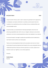 Dainty and Feminine Flowers Letterhead Image Preview