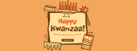 Kwanzaa Doodle Facebook cover Image Preview