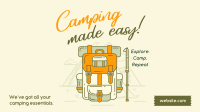 Camping made easy Facebook Event Cover Design