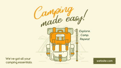 Camping made easy Facebook event cover Image Preview