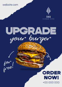 Upgrade your Burger! Poster Design