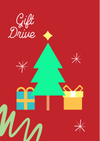 Christmas Gift Drive Flyer Design