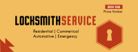 Locksmith Services Facebook cover Image Preview